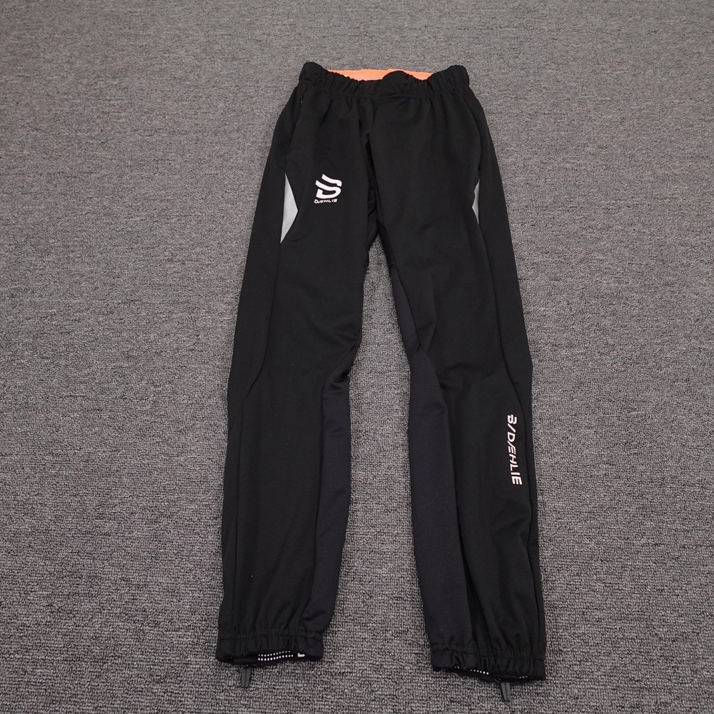 Black Women's Athletic Track Pants with Reflective Accents